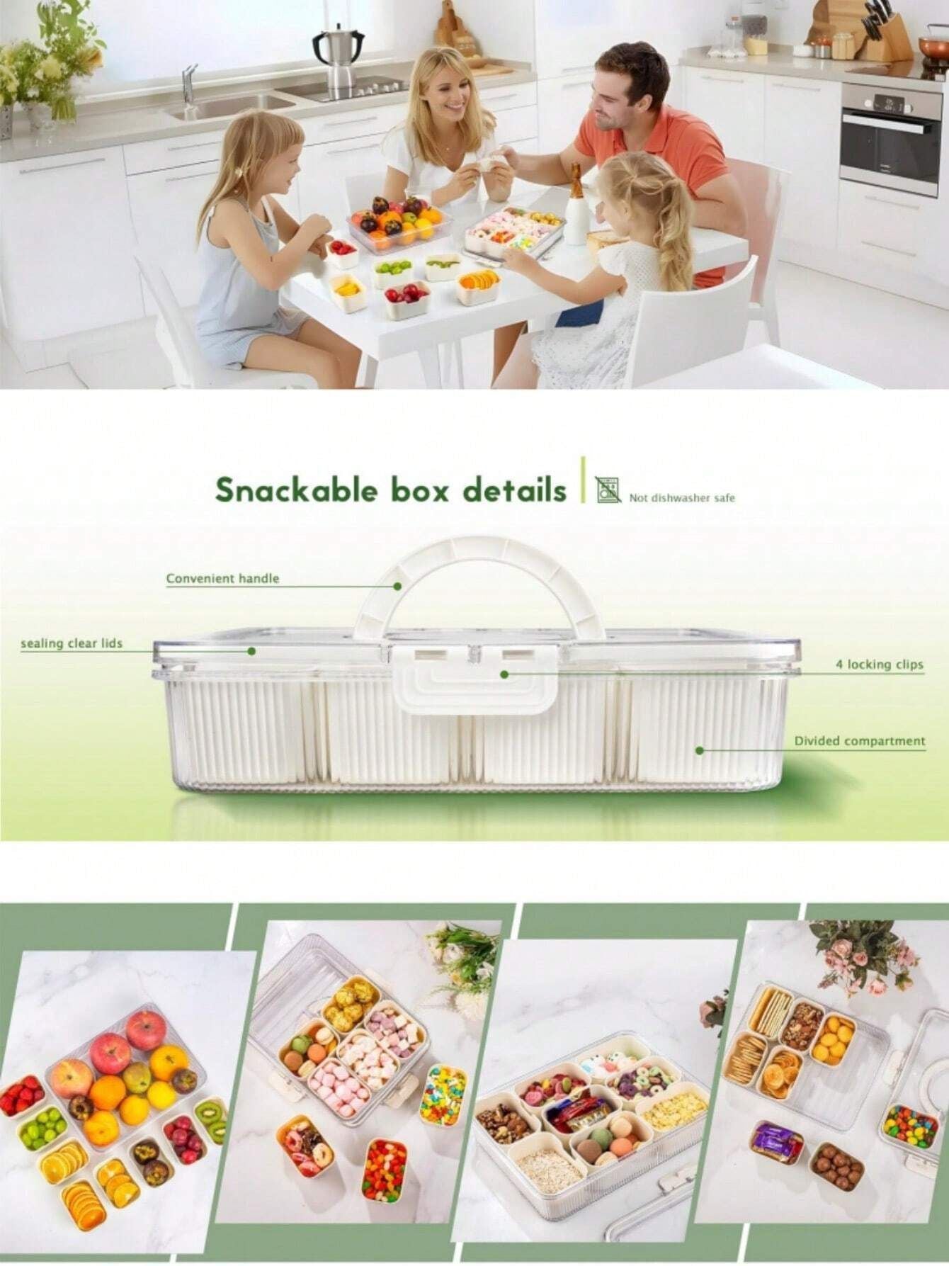 Bento Organizer Box Meal Prep